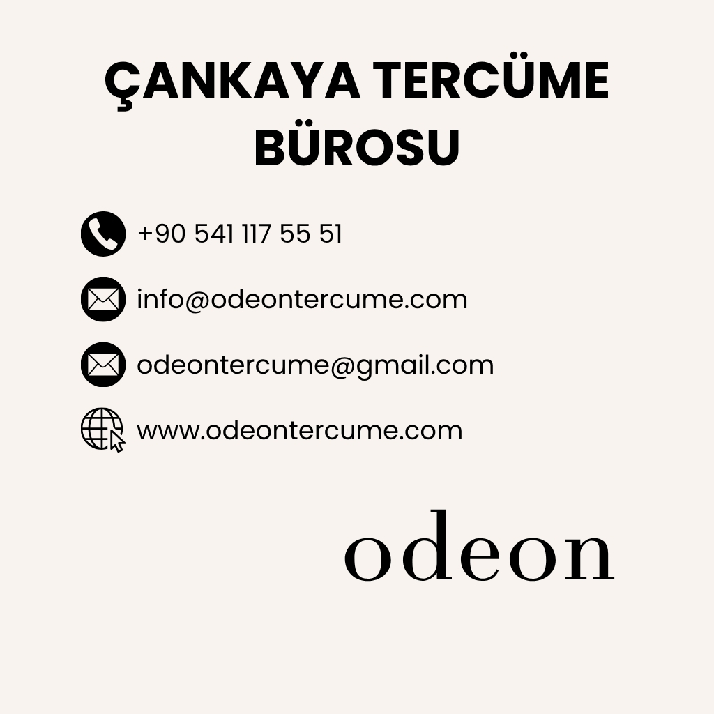 çankaya tercüme bürosu